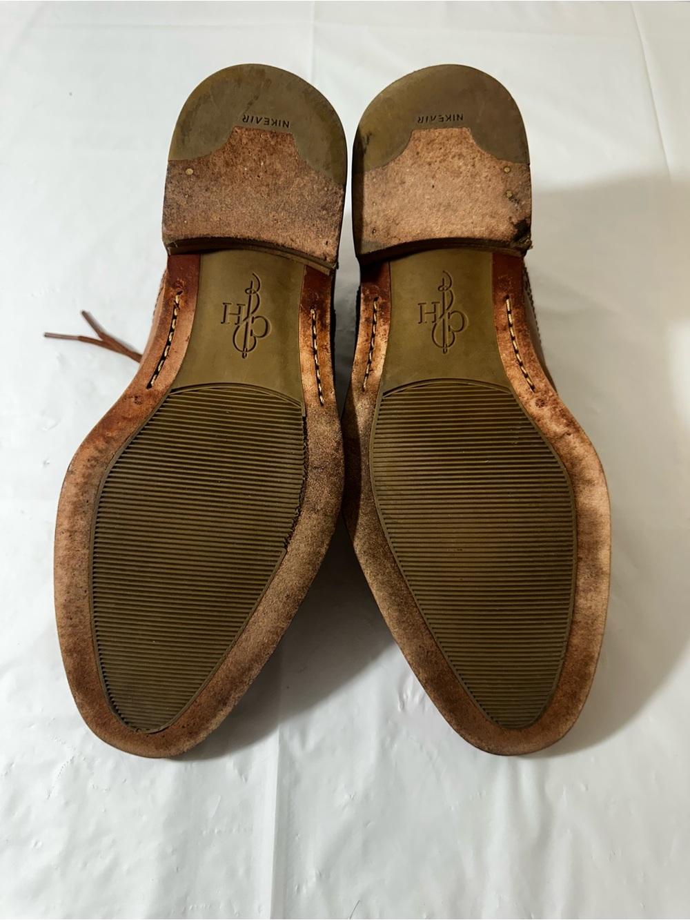 Cole Haan Men’s Tan Leather Wingtip Oxfords Size 9 - Picture 8 of 14